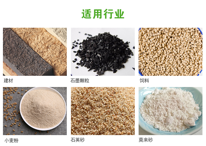 高頻振動篩主要用于化工，建材，石墨顆粒，飼料，小麥粉，石英砂，豆?jié){，果汁等各種物料的干法、濕法篩分、分級、脫水，過濾。